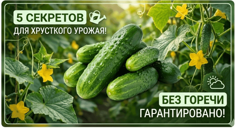Хрустящие огурцы: секреты моего урожая без горечи