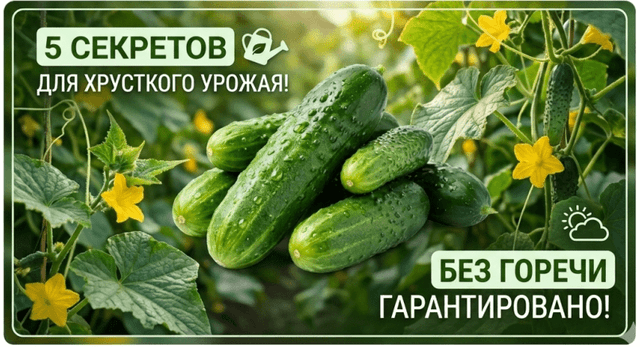 Хрустящие огурцы: секреты моего урожая без горечи